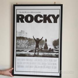 Imponente Quadro Locandina film Rocky 95x65cm