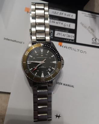Hamilton navy scuba green