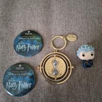 4 pezzi Harry Potter Giratempo e spille - due spil