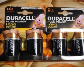 Confezioni 4 pile duracell d2 Nuove