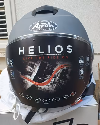 Casco jet Airoh Helios Antracite Matt XXL nuovo