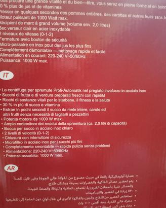 estrattore di succo di frutta verdura