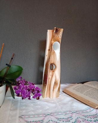 Scultura di design in legno di ginepro
