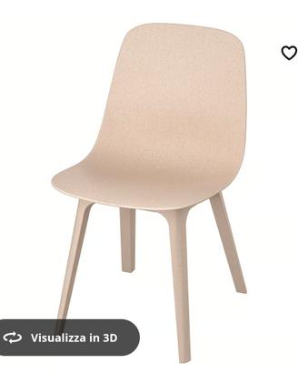 8 sedie beige come nuove