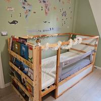 Letto ikea Kura (reversibile) + materasso + sponda