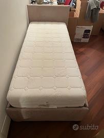 Struttura lettino singolo con doppio materasso