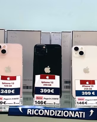 IPHONE 13 128/256GB CON 1 ANNO DI GARANZIA 