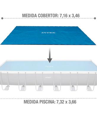 Telo Intex 28017 termico per piscina 732x366 cm