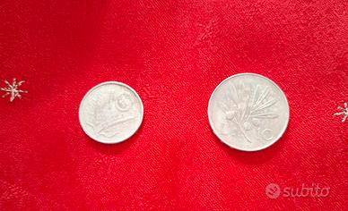 10 LIRE 1950 + 10 LIRE 1953