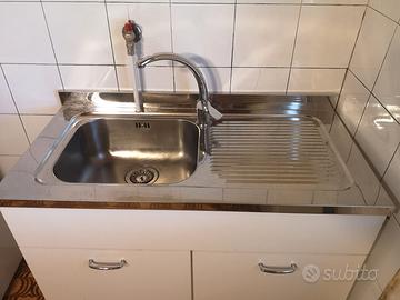 Mobiletto con lavandino per cucina 