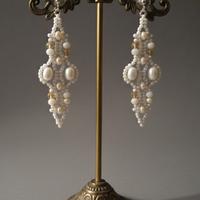 Orecchini perle di fiume pezzo unico retrò barocco