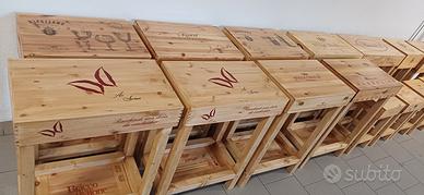 tavolo servizio gueridon casse vino