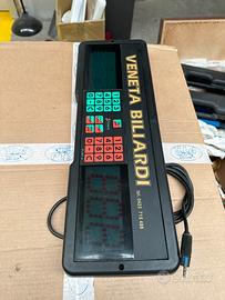 Segnapunti elettronico biliardo Veneta Biliardi