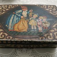 Scatola di latta Babbo Natale Biscotti Belsnickel