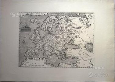 Stampe antiche carte geografiche mappe Europa