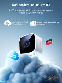 Outinput Telecamera Wi-Fi Interno 2K 3MP