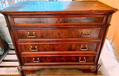 Como' canterano antico restaurato 4 cassetti