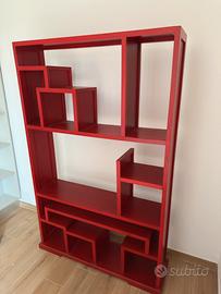 Libreria  in vero legno da falegname 120x30x191cm