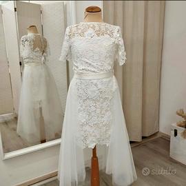 vestito prima comunione 9-10 anni   cucita a mano