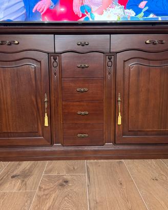 Mobile credenza in legno massello stile classico