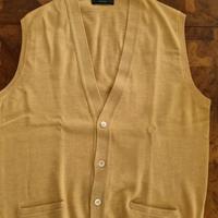 GILET COLOR SENAPE TAGLIA V PURA LANA J.WELLINGTON
