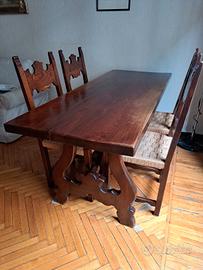 tavolo fratino con 6 sedie