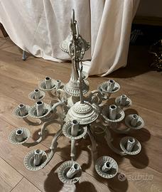 Lampadario classico 16 portalampade antico vintage