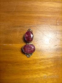 CIONDOLO PAKISTANO CON RADICE DI RUBINO 