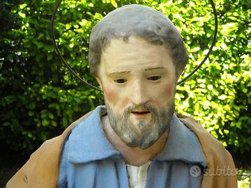 Statua in carta pesta dipinta XVIII secolo