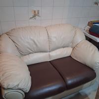 Divano in pelle due posti