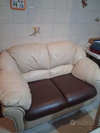 Divano in pelle due posti