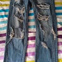 jeans strappati water jeans mfg tg 40/42