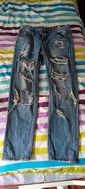 jeans strappati water jeans mfg tg 40/42