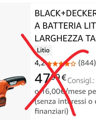 taglia bordi a batteria 
