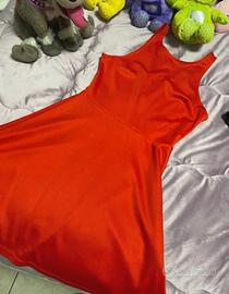 Abito rosso hem