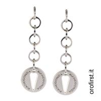 Orecchini pendenti Pianegonda in argento 925%