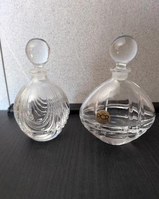 Bottiglie profumo in cristallo 