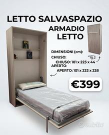 Letto armadio salvaspazio 