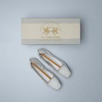 Ballerine La Martina Pelle tg 35 Bianche Scarpe