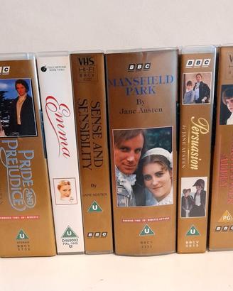 6 film Jane Austen in inglese VHS