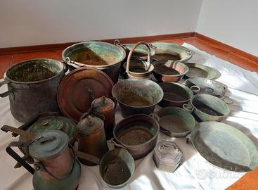 Oggetti antichi in rame