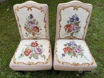 Coppia Poltroncine Basse da Camera Vintage