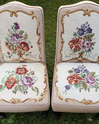 Coppia Poltroncine Basse da Camera Vintage