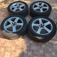 cerchi 18 Audi originali + gomme Continental 235/5