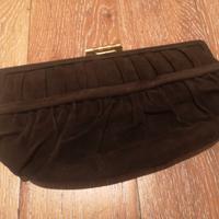 Pochette Vintage Scamosciata Marrone