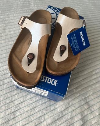 Birkenstock Gizeh Pearl White 36