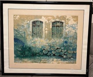 Litografia "Giardino" di Giuseppe Giorgi 100/100