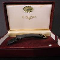orologio Longines box, cinturino ,fibbia placcata