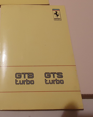 Manuale Uso e Manutenzione Ferrari 208 turbo