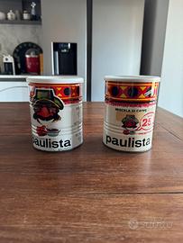 4 Barattoli latta caffe Paulista